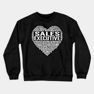 Sales Executive Heart Crewneck Sweatshirt